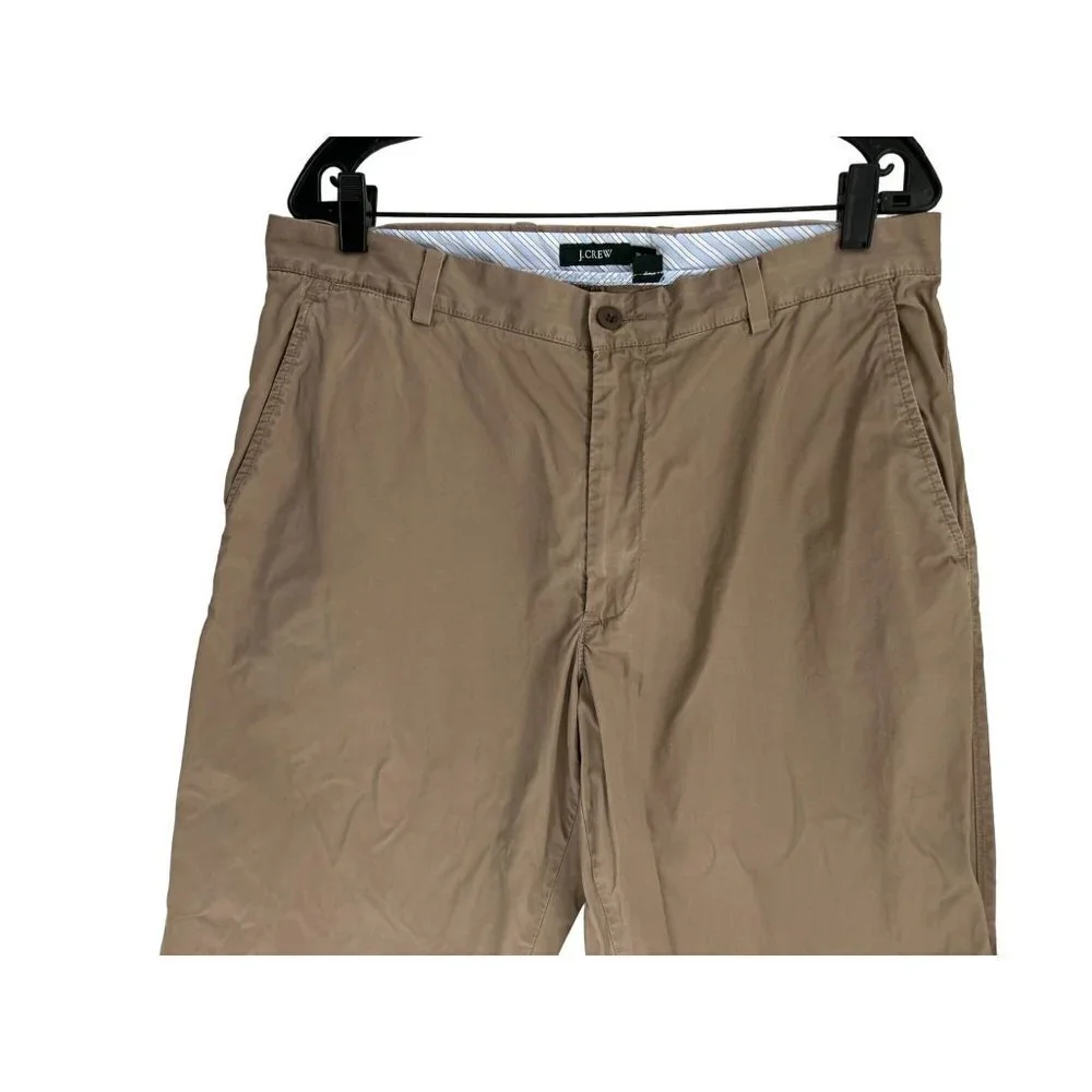 Men's 36/32 J.Crew Cotton Casual Pants Cotton Chino Khaki Rich Beige Tan Color